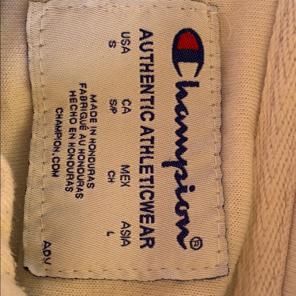 A White Champion Powerblend Zip Hoodie - Picture 8 of 8